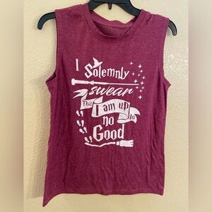 Harry Potter Themed Burgundy Tank Top Size Small
